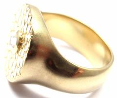 Me&Ro Lotus Mandala Rose Cut Diamond Gold Ring