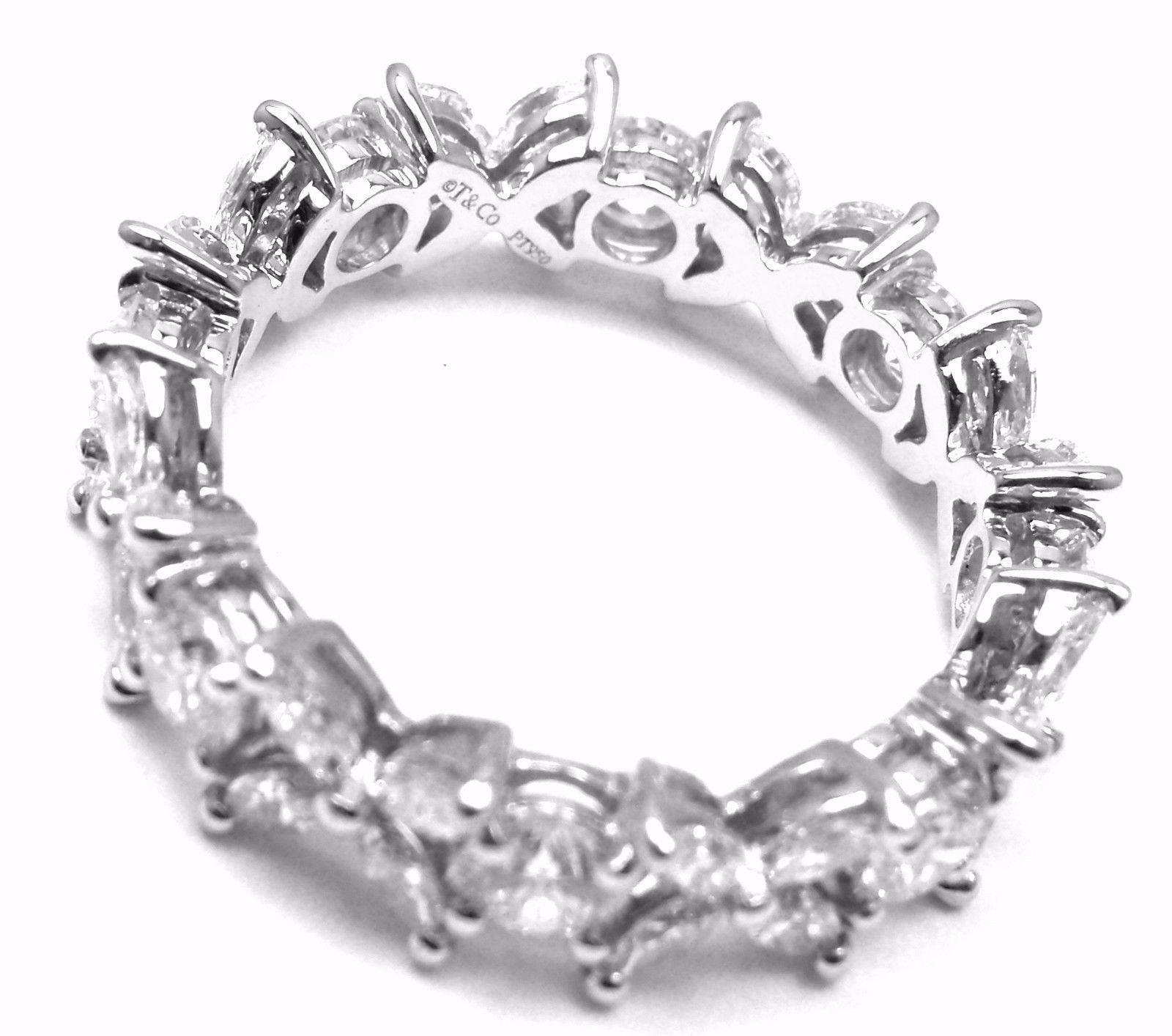 Tiffany & Co. Diamond Platinum Victoria Eternity Band Ring 2