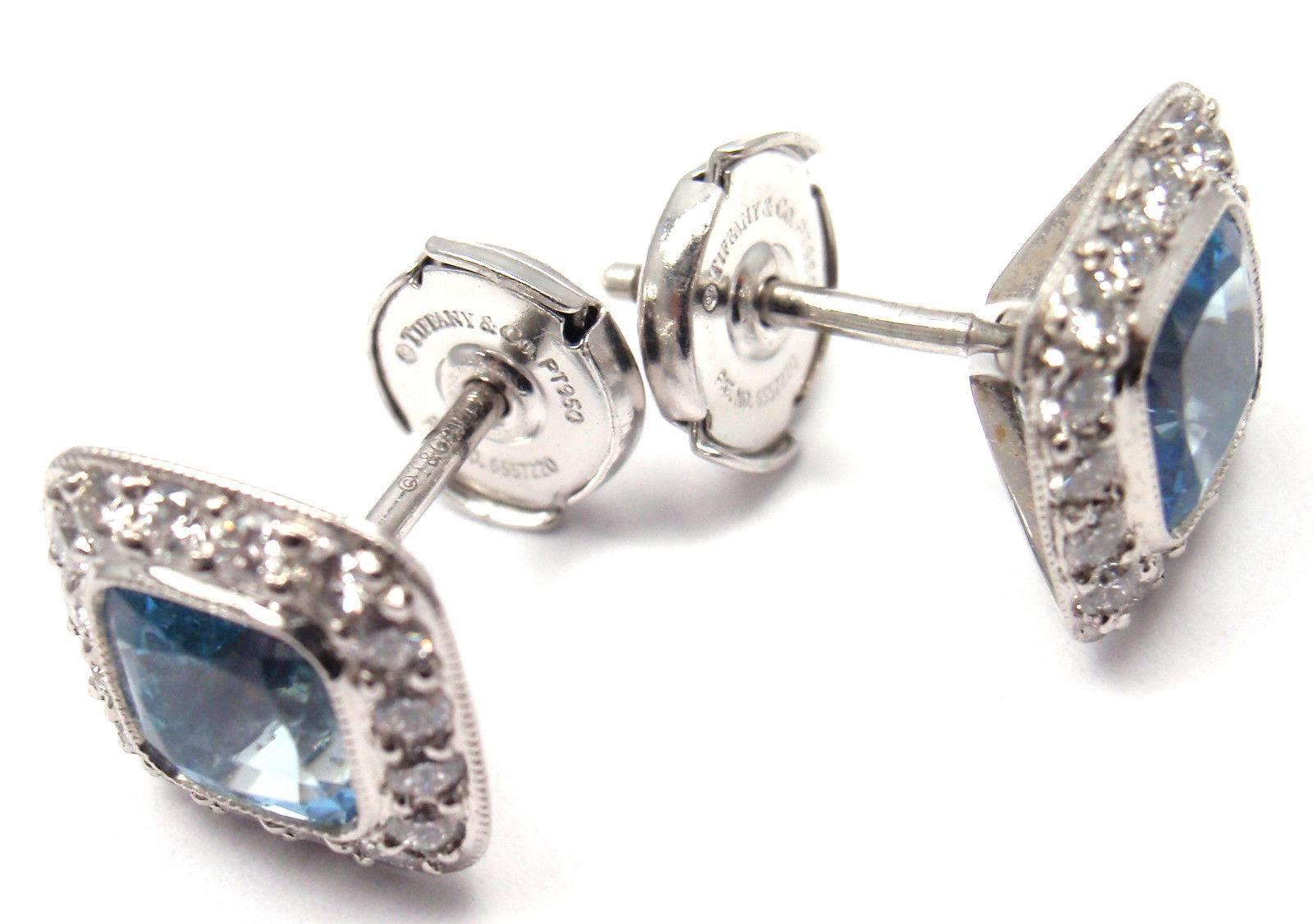 tiffany aquamarine earrings