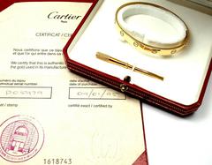 Cartier Love Gold Bangle Bracelet