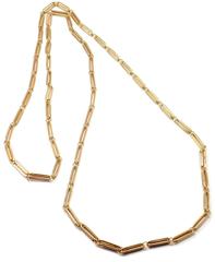 Tiffany & Co. Germany 40 Inch Long Gold Link Chain Necklace
