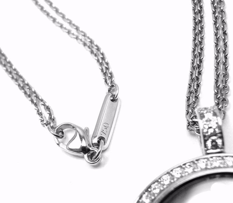 Chopard Diamond Gold Om Pendant Necklace At 1stdibs - Chopard Om Diamond Pendant