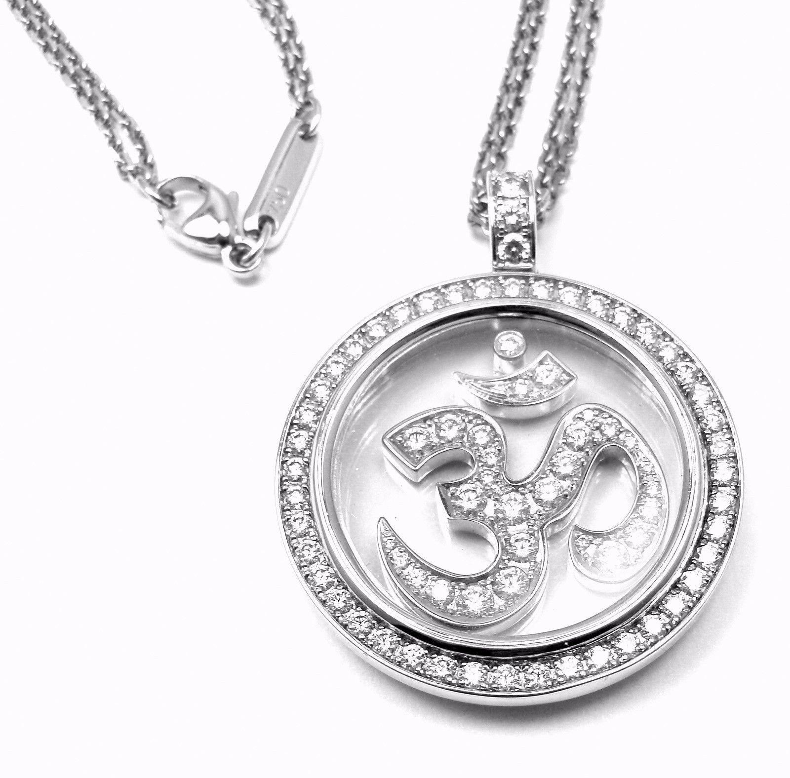 Chopard Diamant-Gold-OM-Anhänger-Halskette 3