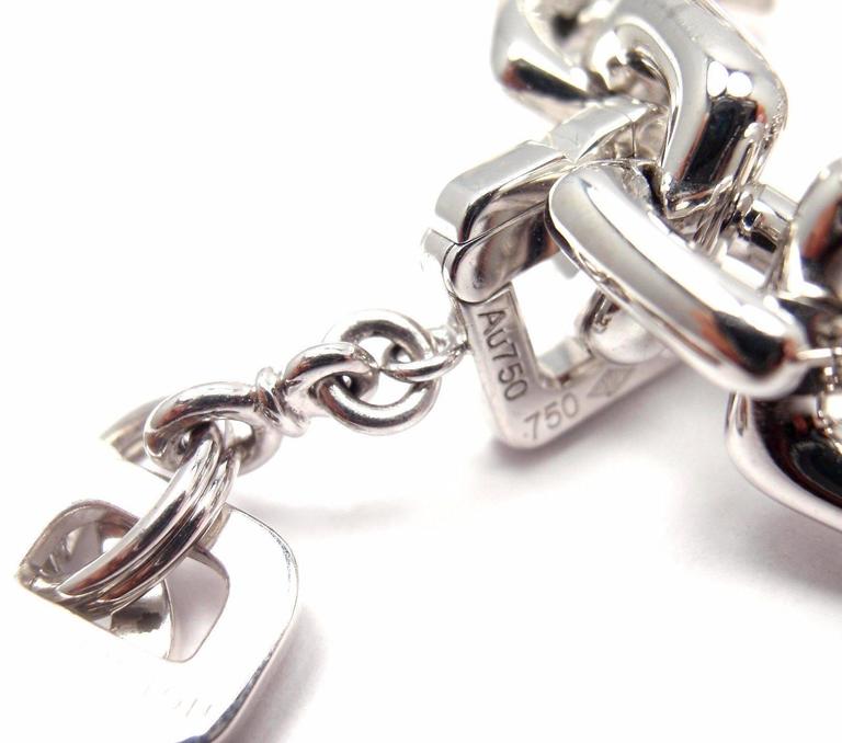 Louis Vuitton Charm Link White Gold Bracelet With Charms at 1stdibs