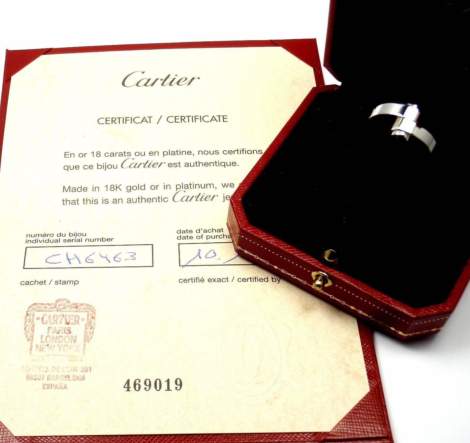  Bague à anneau en or Menotte de Cartier en onyx noir Unisexe 