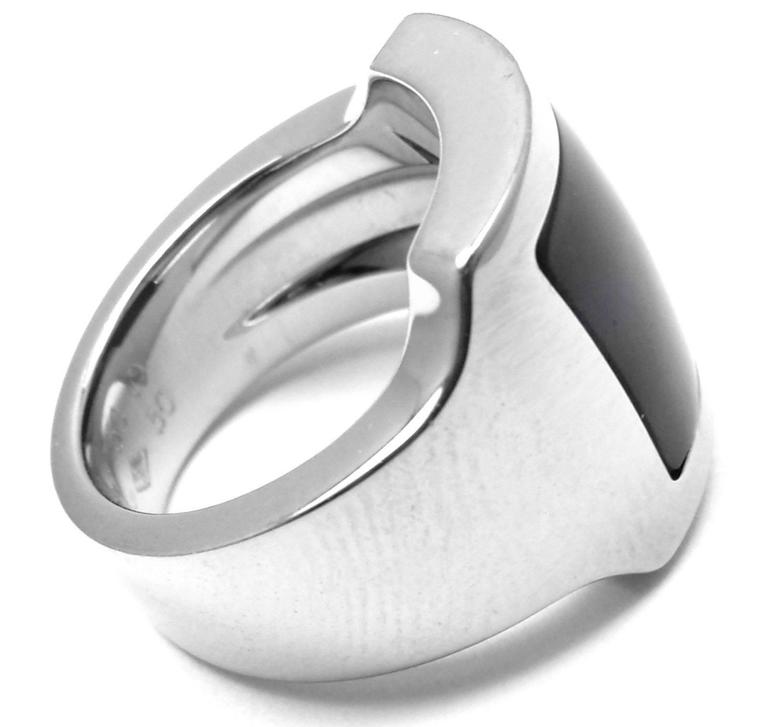 cartier mens ring white gold