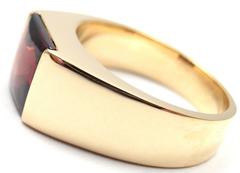 Cartier Tank Garnet Gold Band Ring