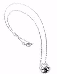 Chanel Diamond Gold Camelia Pendant Necklace