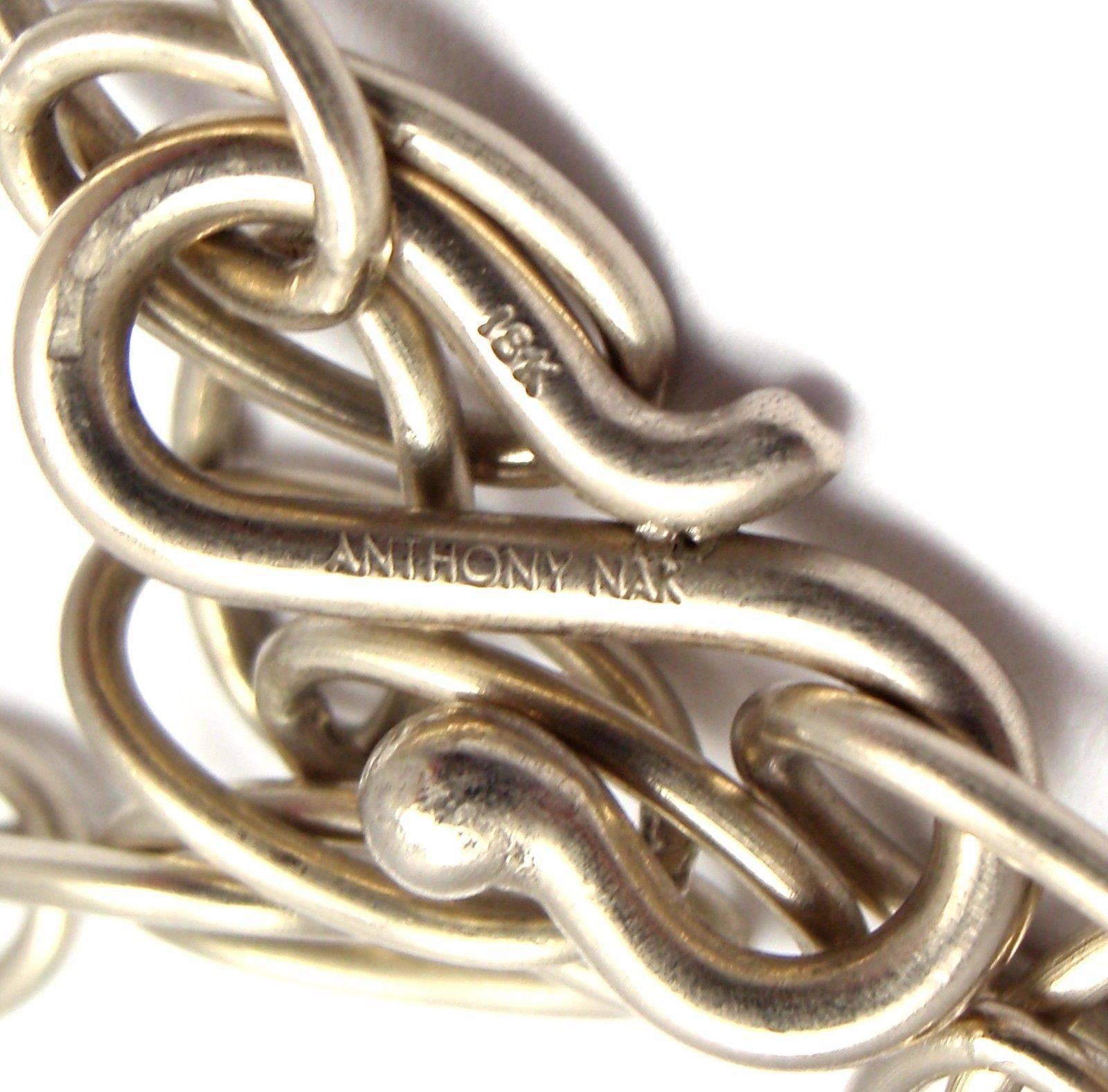 Anthony Nak Diamond Gold Tree Of Life Pendant Link Necklace 1
