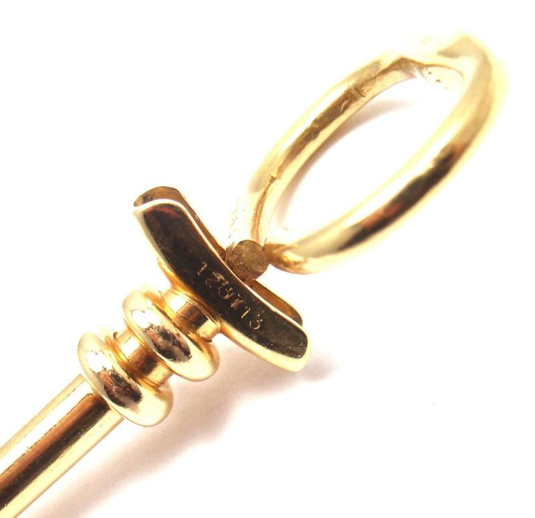 Cartier Gold Key Charm Pendant at 1stDibs cartier key necklace