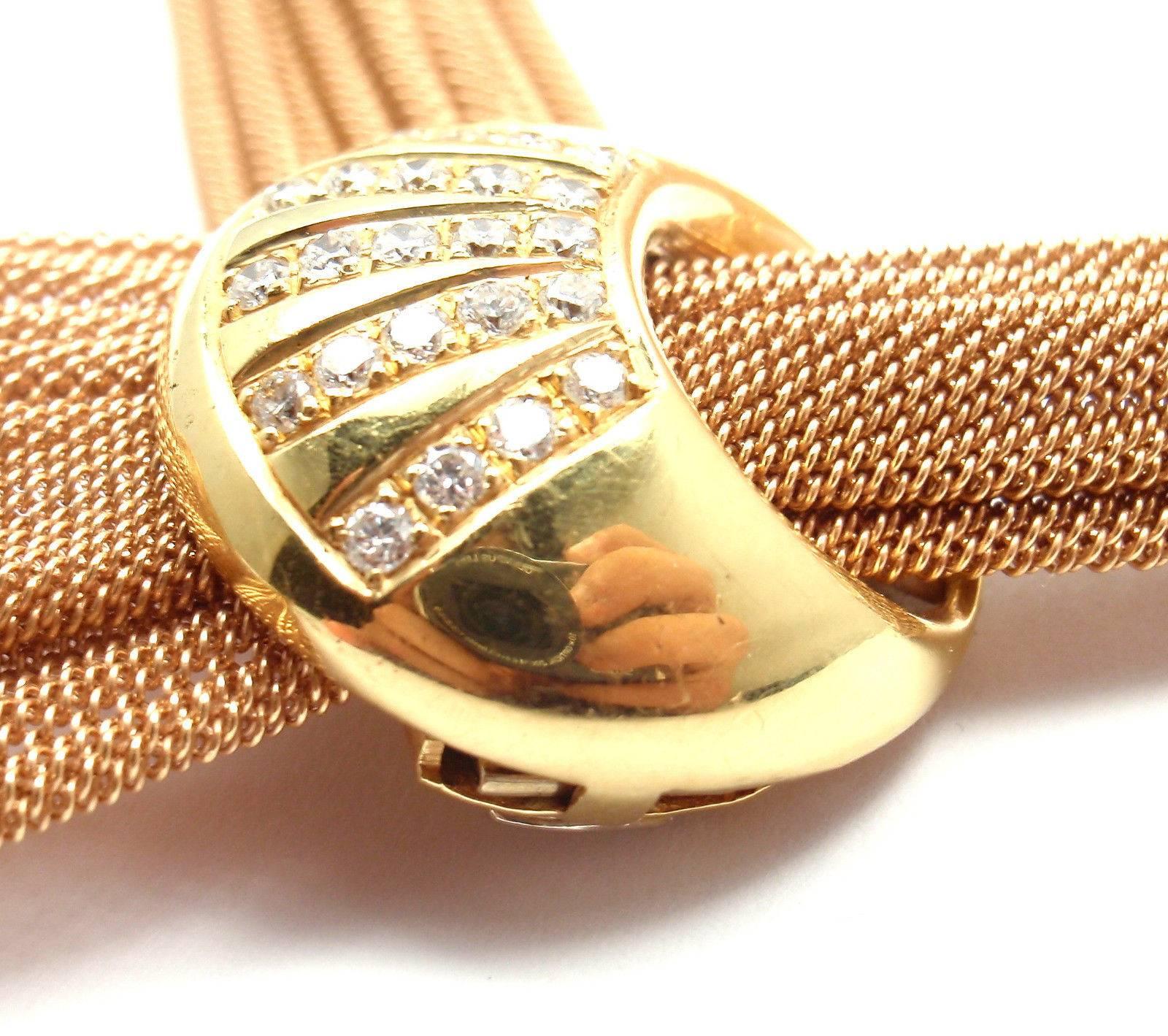 Gemma Gioelli Trasparenze Diamond Mesh Rose Gold Necklace 3