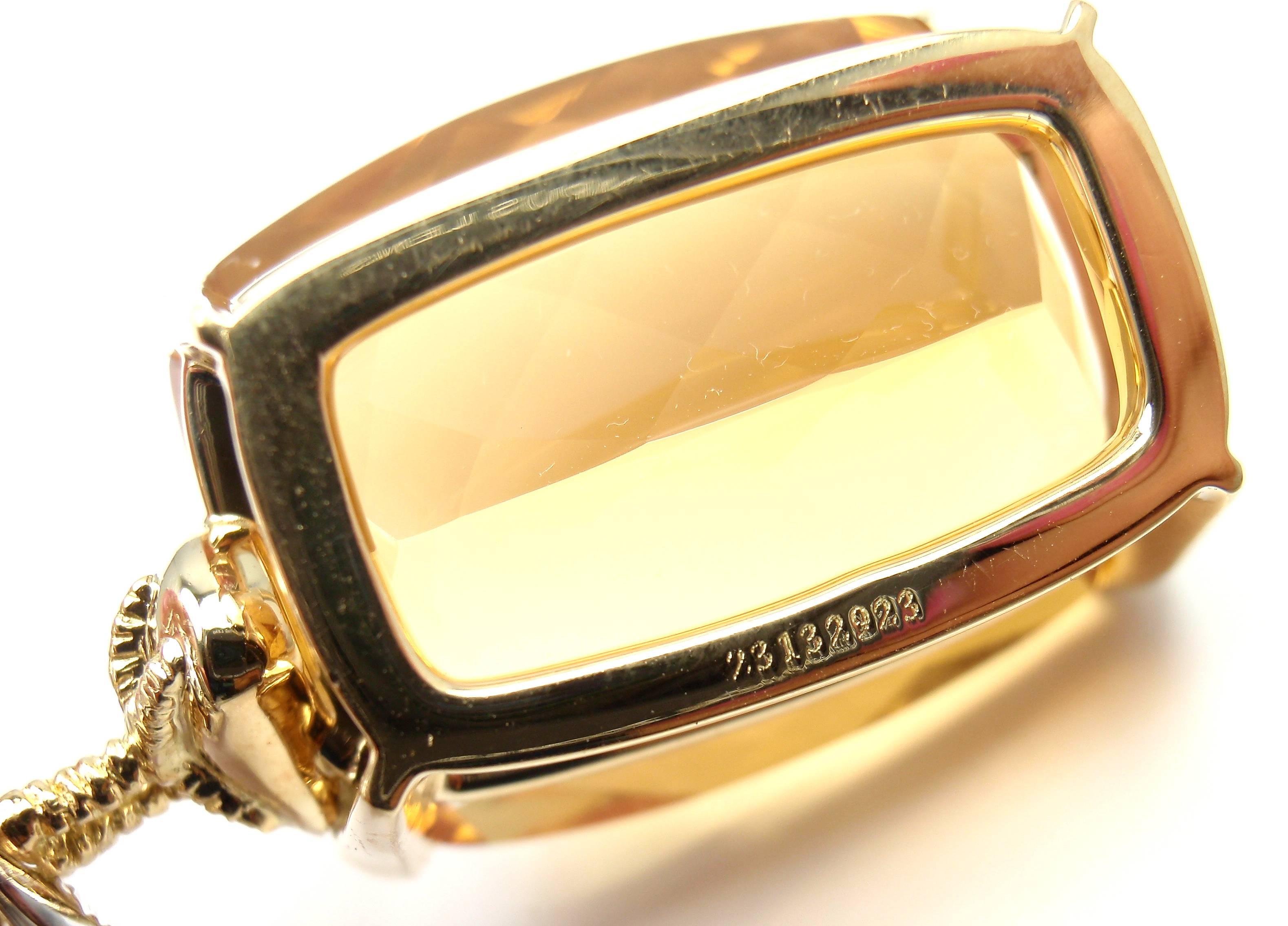 Tiffany & Co. Schlumberger 56 Carat Citrine Diamond Gold Bird on a Rock Brooch 1