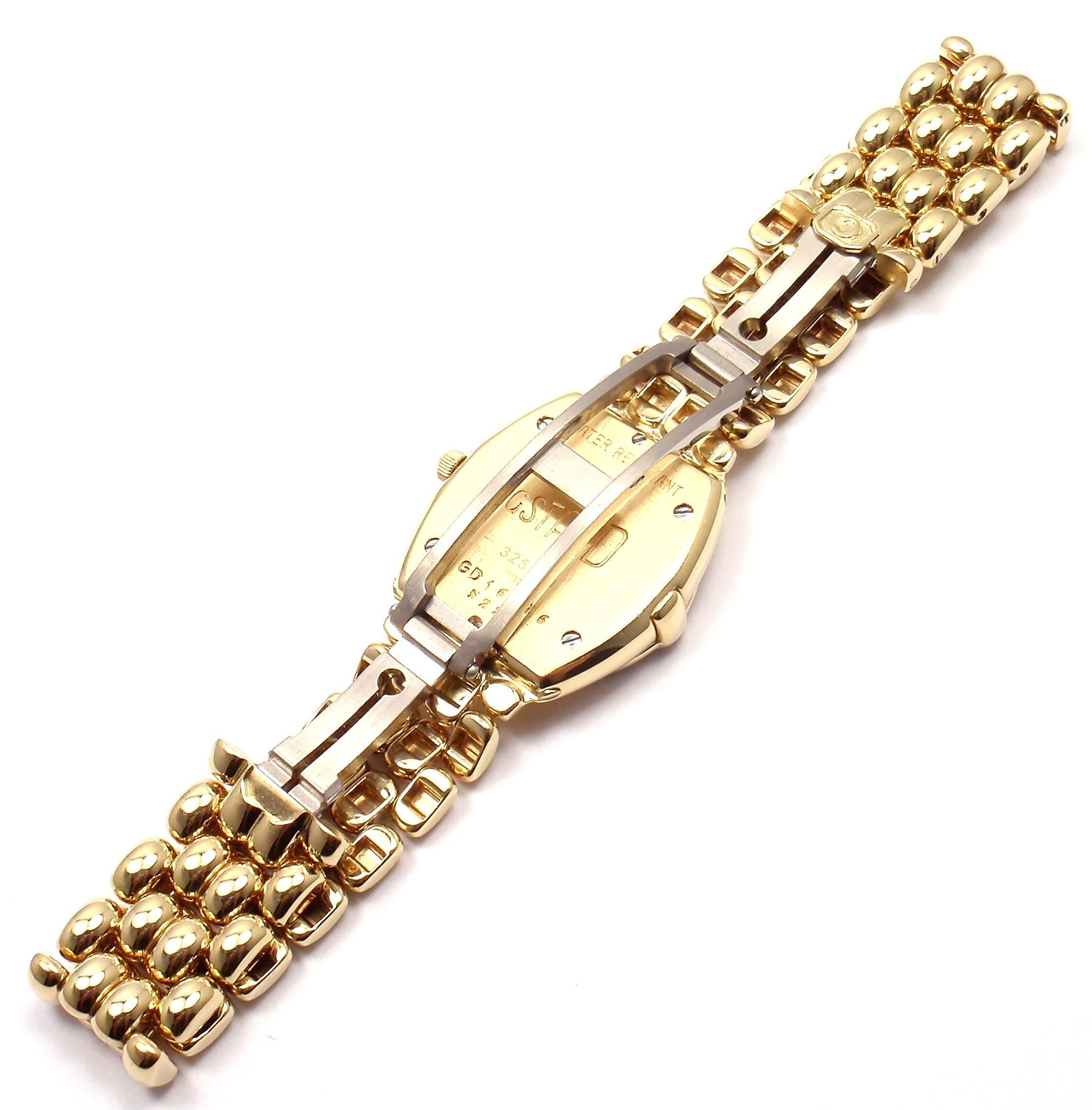 Chopard Ladies Yellow Gold Diamond Gstaad Quartz Wristwatch Ref 32/5120-11 In New Condition In Southampton, PA