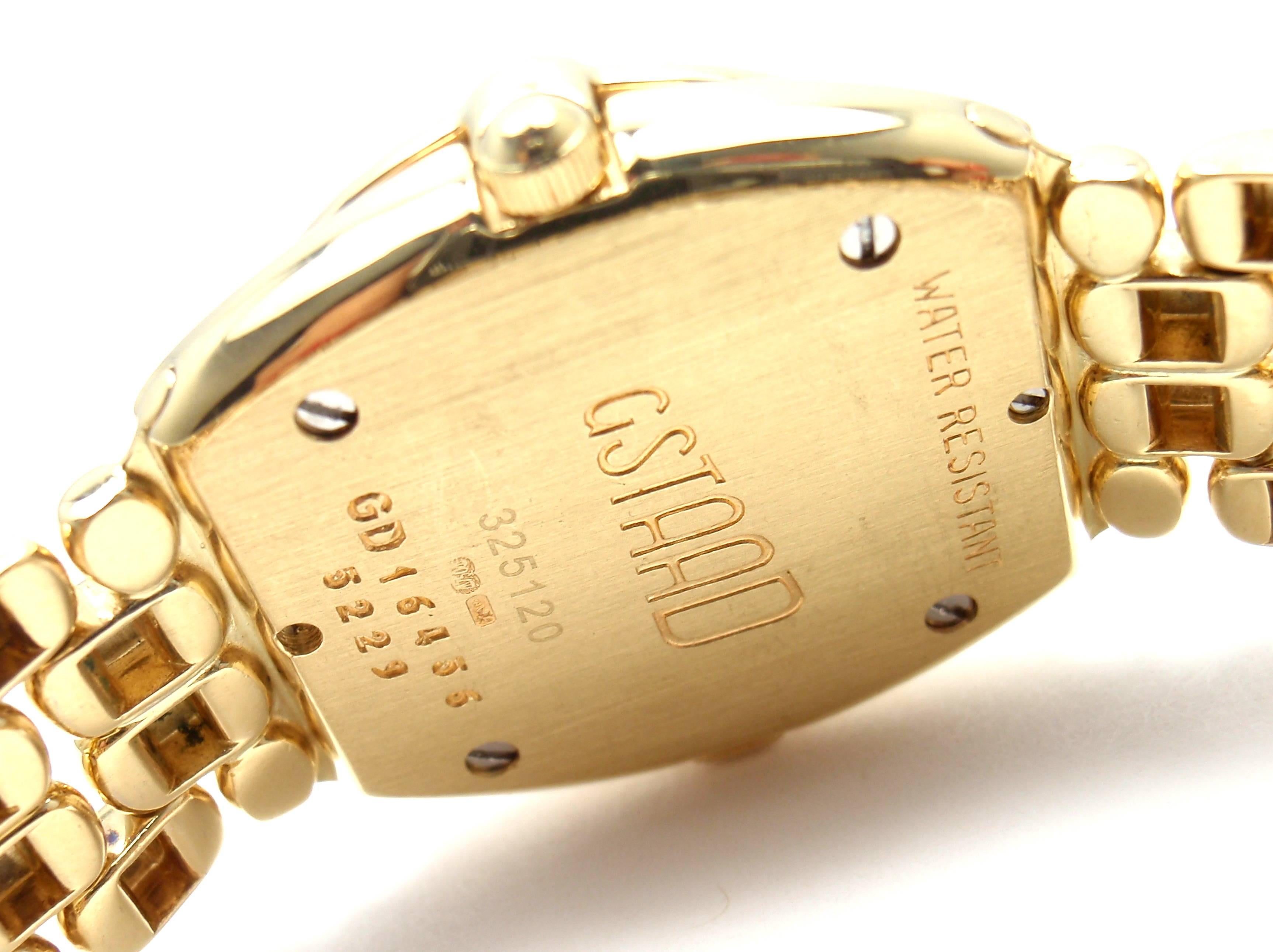 Chopard Ladies Yellow Gold Diamond Gstaad Quartz Wristwatch Ref 32/5120-11 1