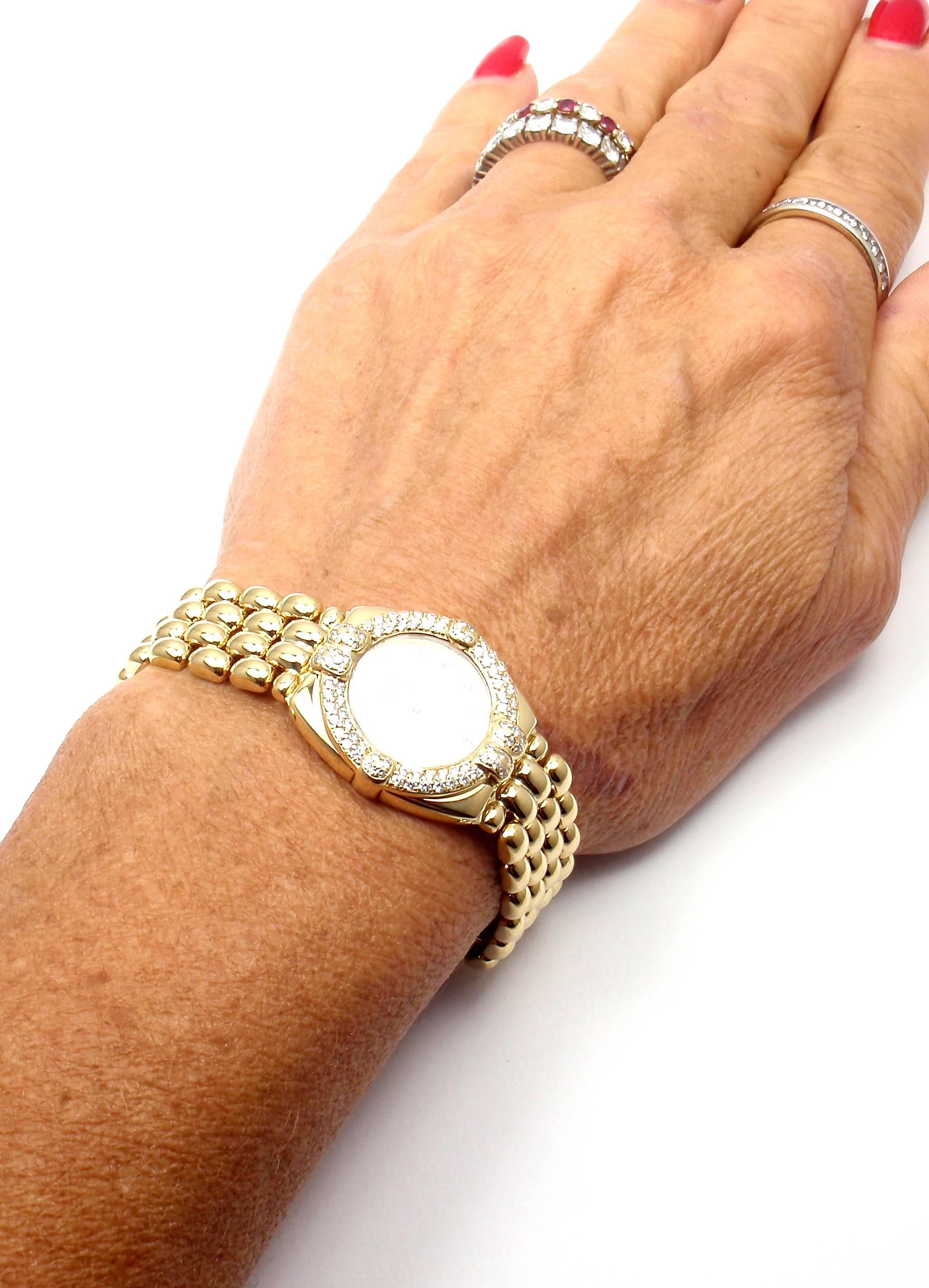 Chopard Ladies Yellow Gold Diamond Gstaad Quartz Wristwatch Ref 32/5120-11 2