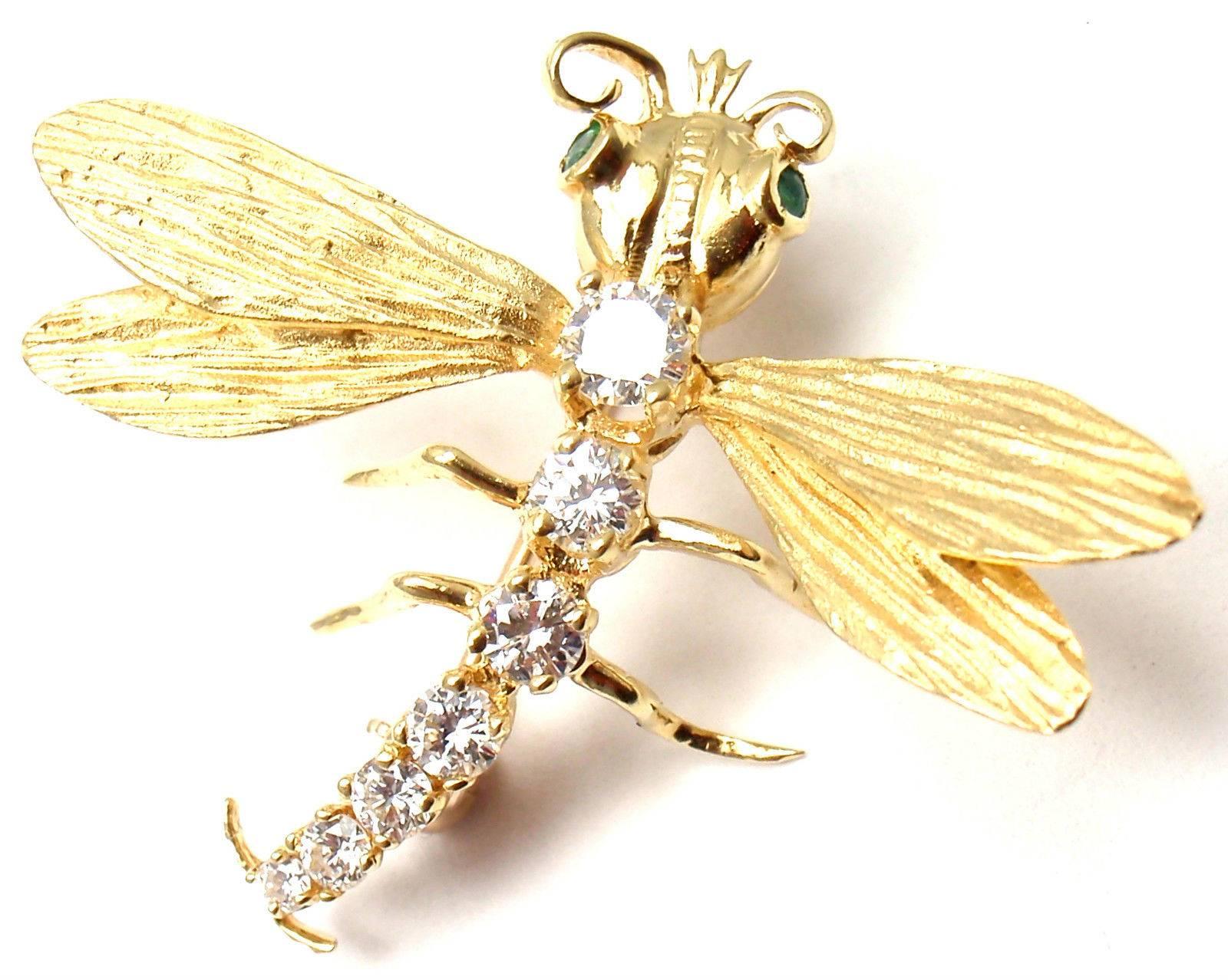 diamond dragonfly pin
