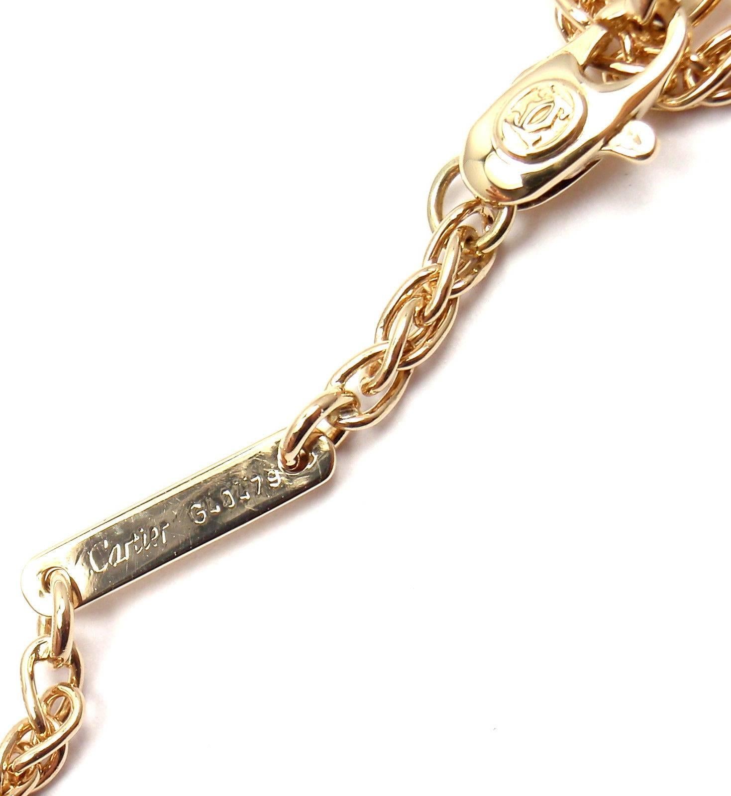 Cartier Diamond Gold Heart Pendant Necklace 5