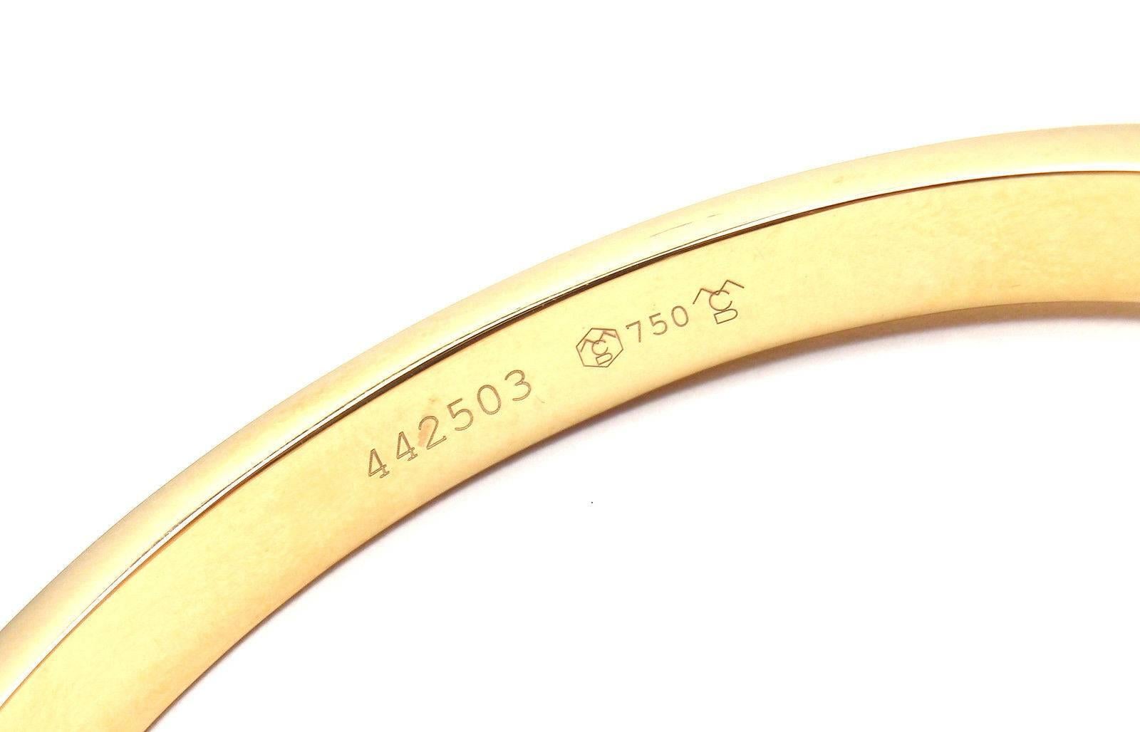 Carrera Y Carrera Diamond Spinning Circle Yellow Gold Bangle Bracelet In New Condition In Holland, PA
