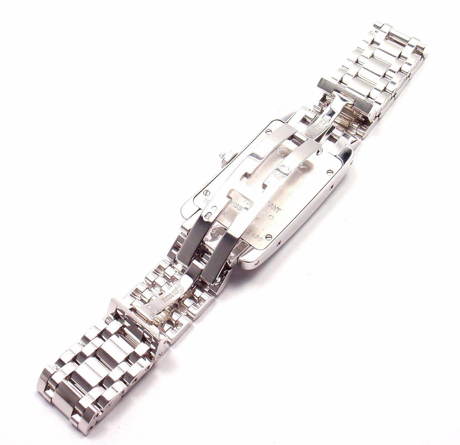 Women's or Men's Cartier Ladies White Gold Diamond Tank Americaine Quartz Wristwatch Ref 113119LX