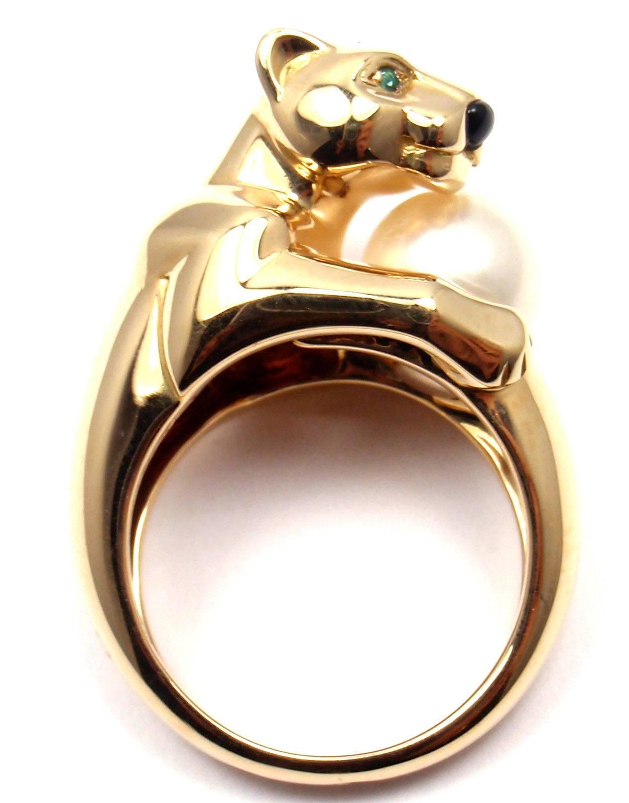 cartier panther ring gold