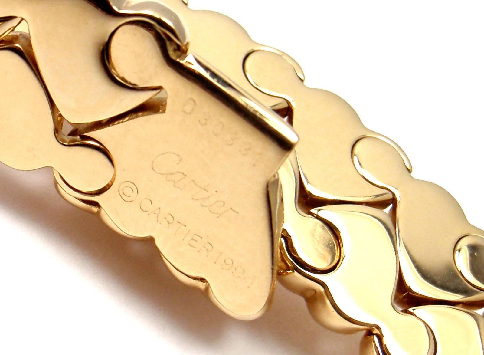 Cartier Heart Choker Yellow Gold Necklace In New Condition In Holland, PA