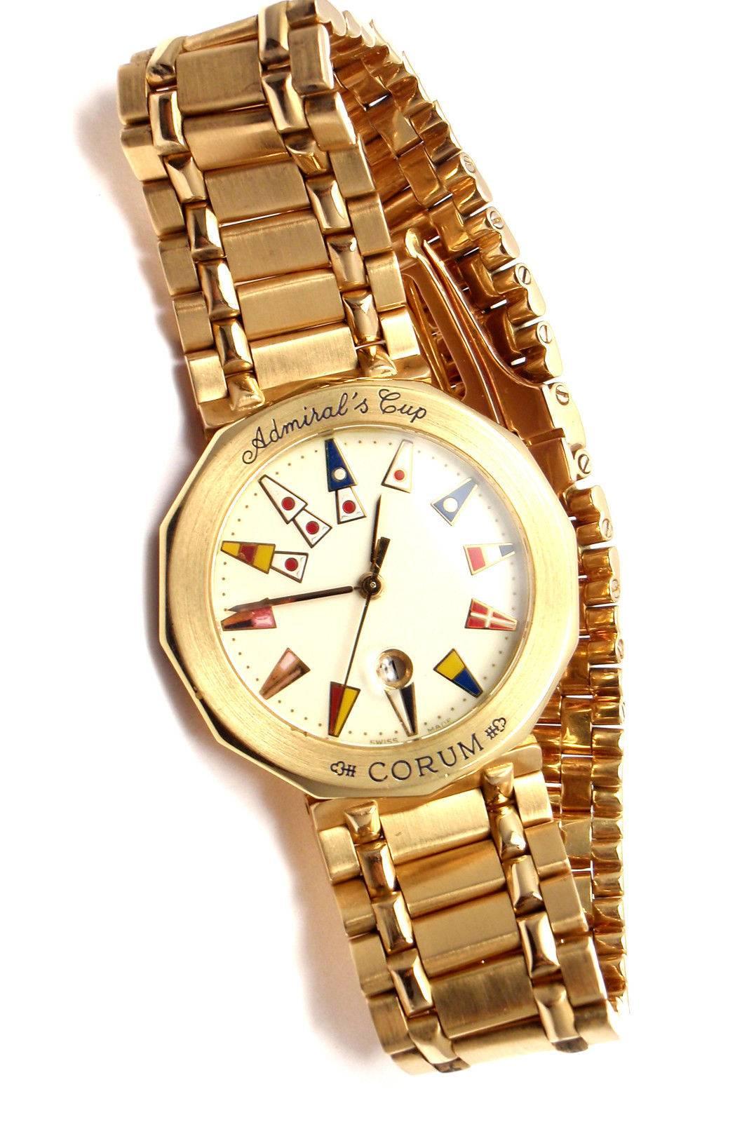 corum admiral's cup gold