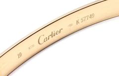Cartier Love Yellow Gold Bangle Bracelet