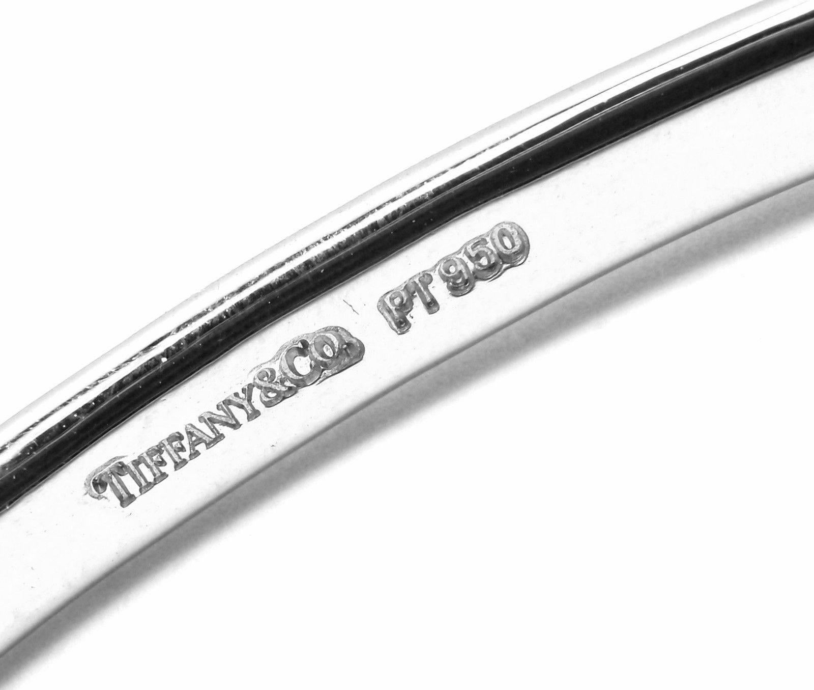 Tiffany & Co Etoile Diamond Platinum Bangle Bracelet 1