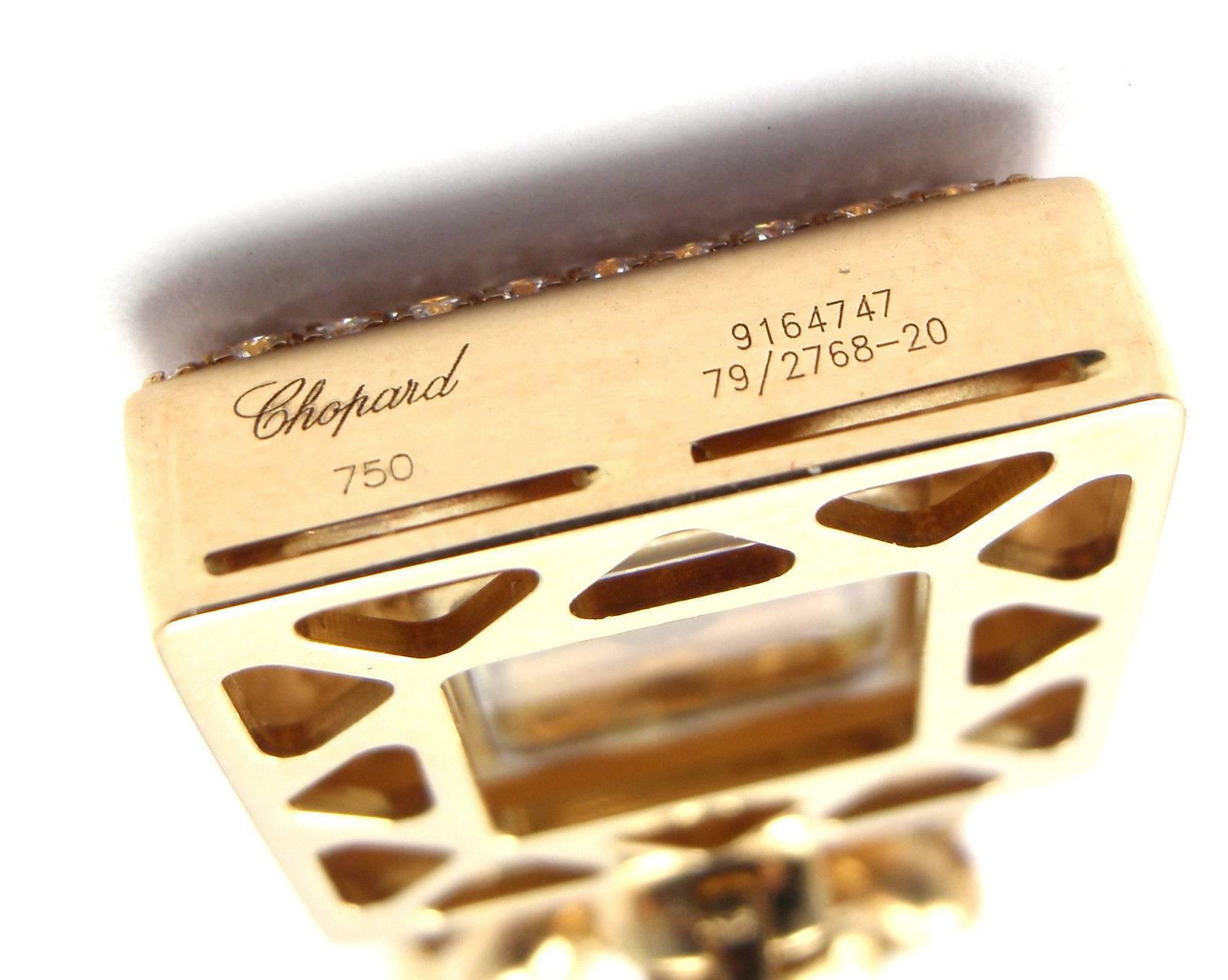 Chopard Happy Diamonds Gelbgold Anhänger Kette Halskette 1