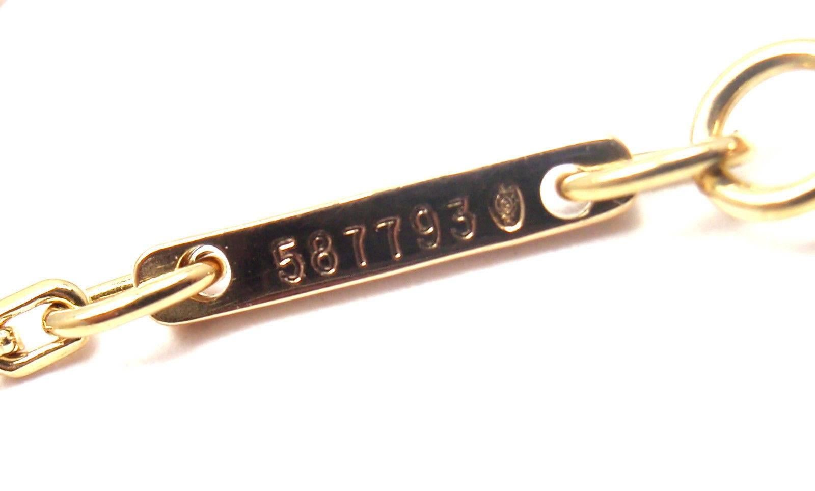 Cartier Diamant Herz Gelbgold Anhänger Halskette 3