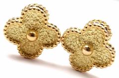 VAN CLEEF & ARPELS Vintage Alhambra Yellow Gold Earrings