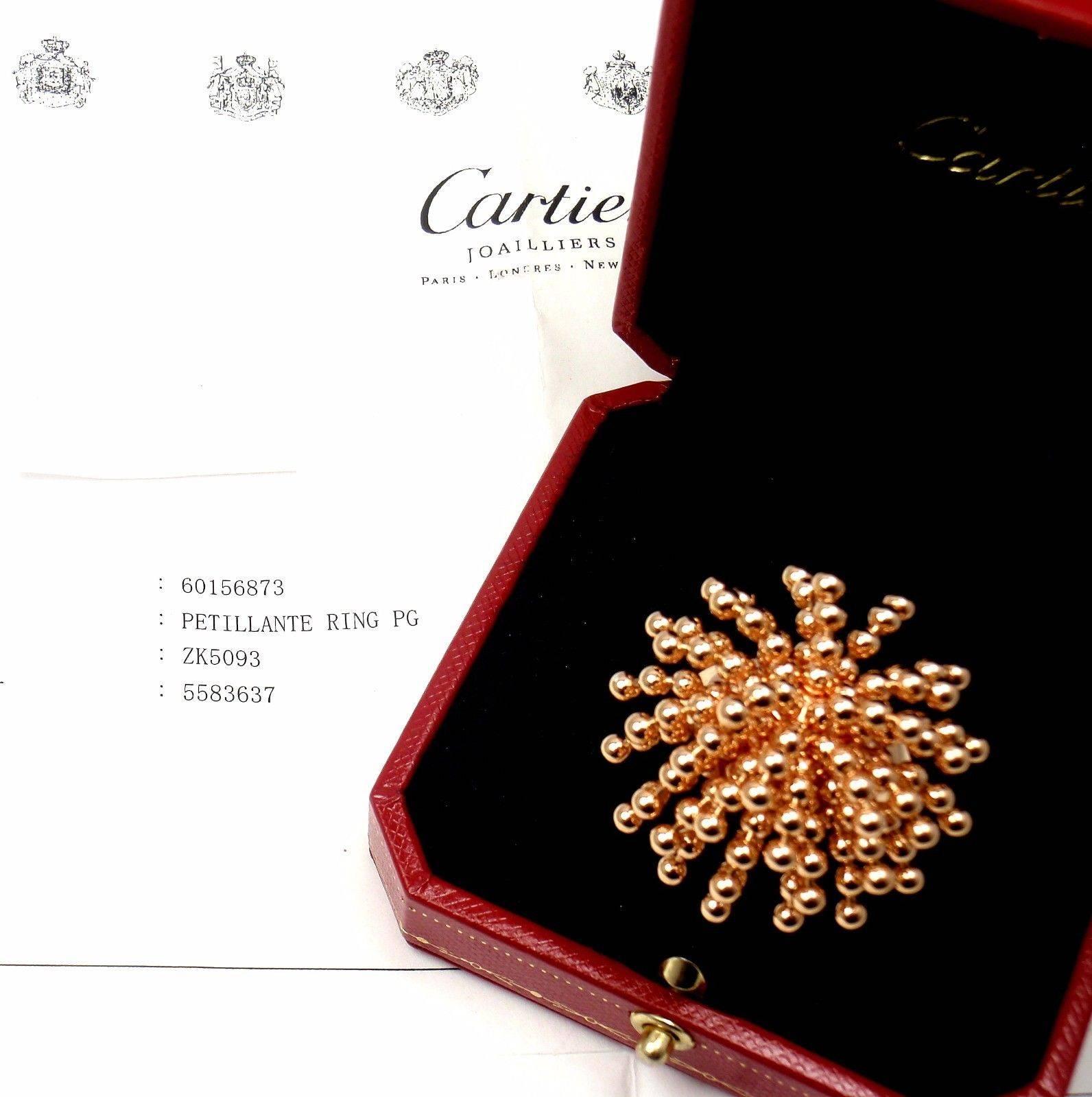  Bague en or rose Cartier Paris Nouvelle Vague Unisexe 
