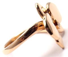 Cartier Caresse D'orchidées Orchid Flower Diamond Rose Gold Ring