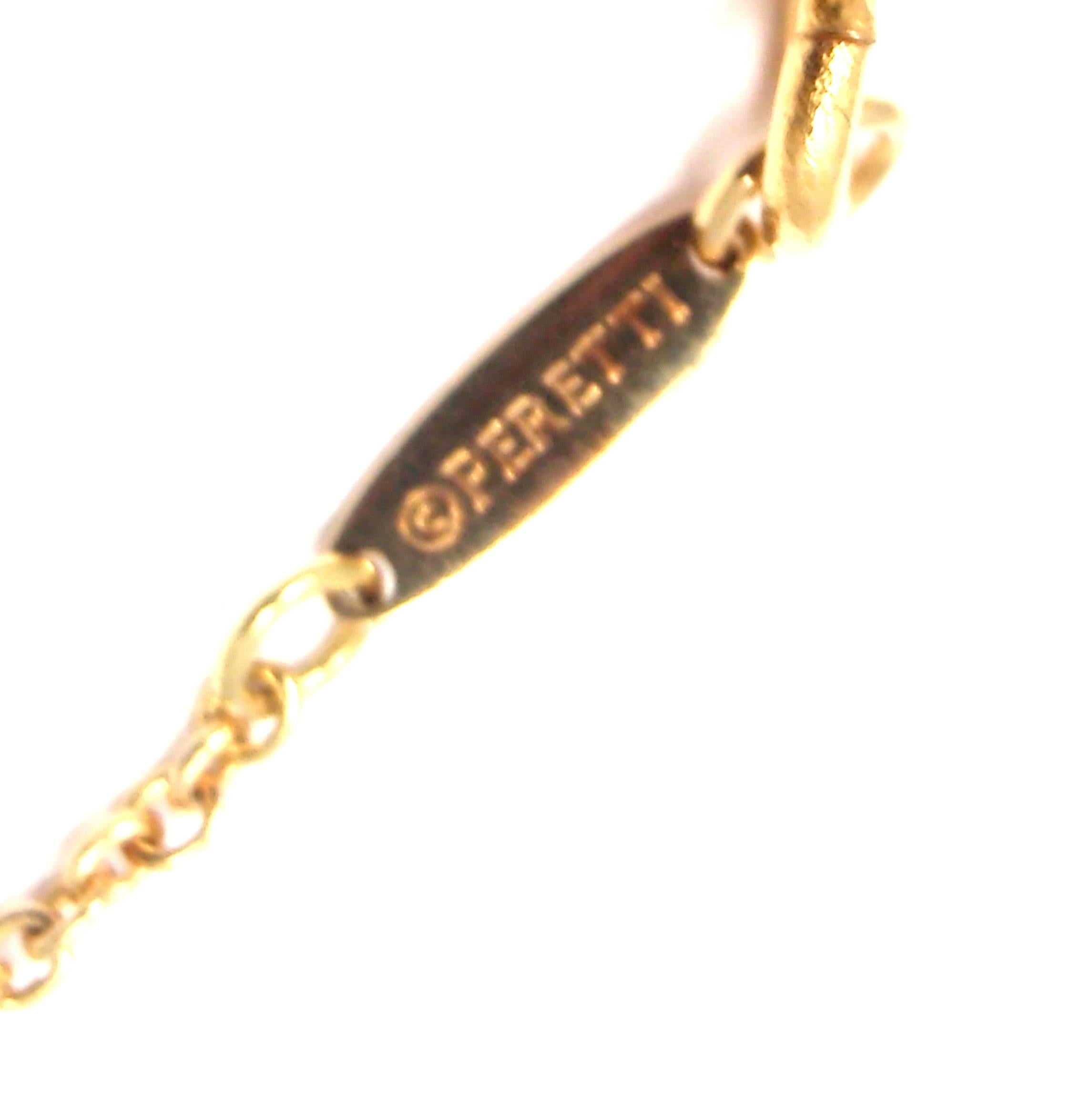 elsa peretti gold mesh necklace