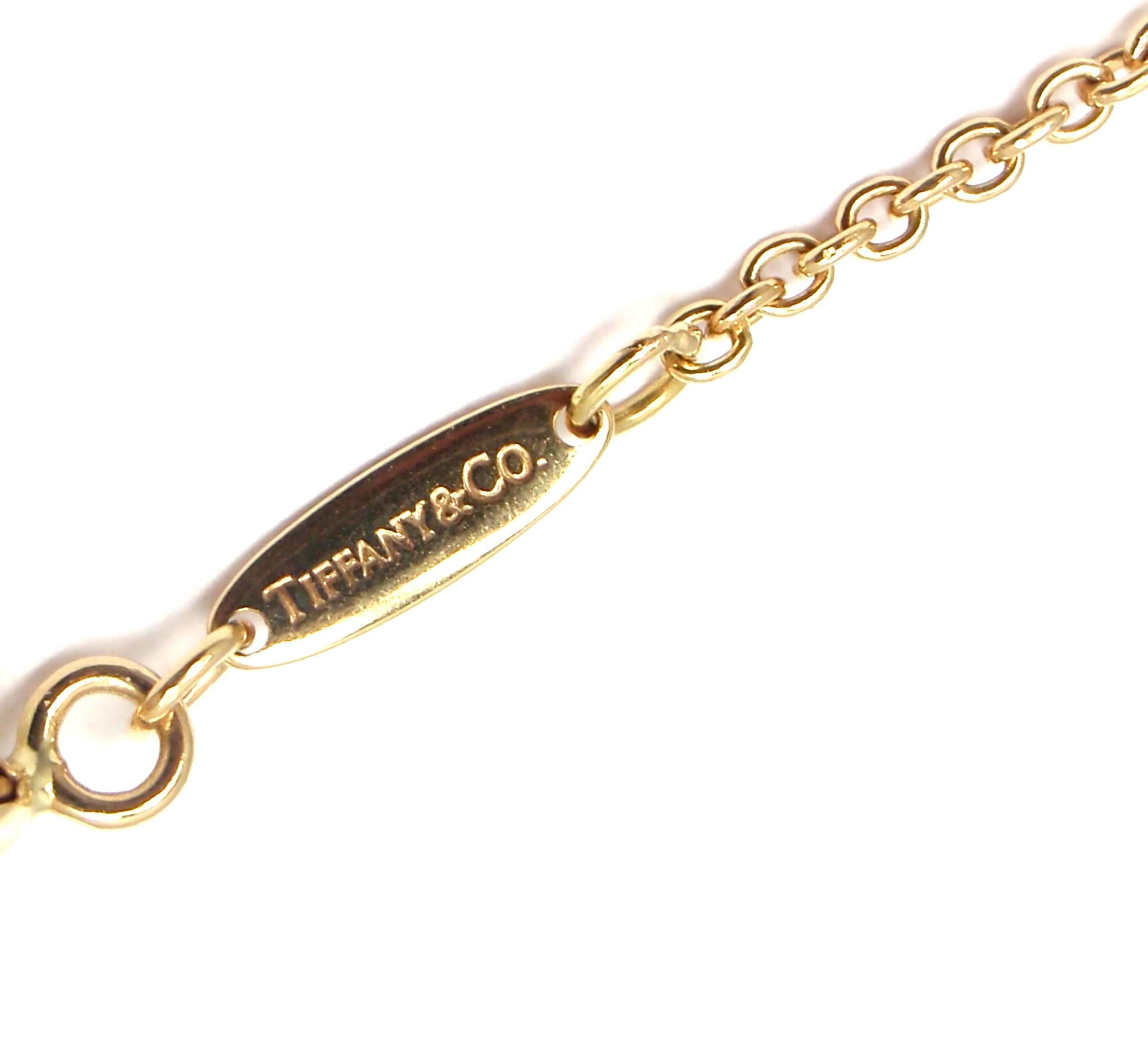 Women's or Men's Tiffany & Co Elsa Peretti Diamond Yellow Gold Mesh Necklace