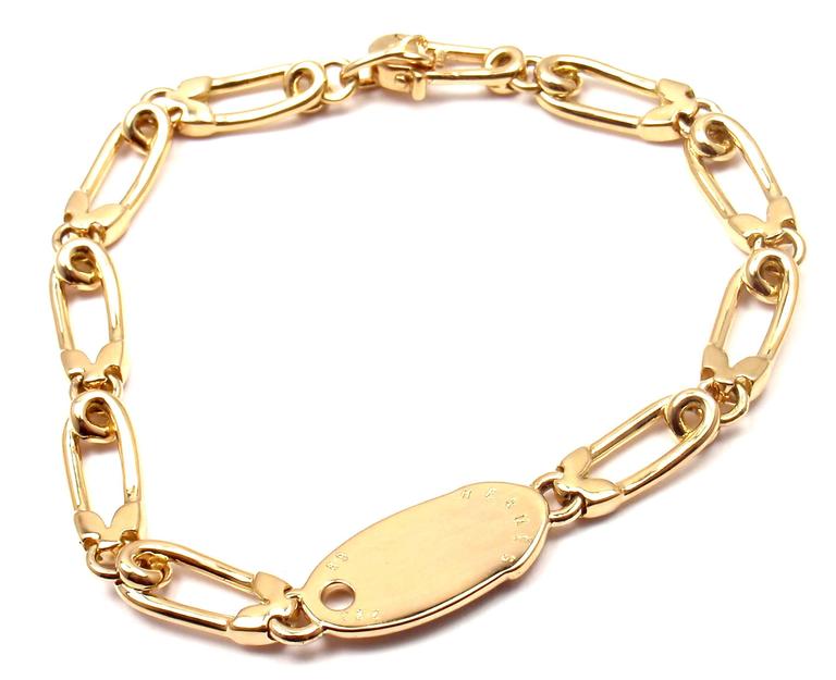 Hermes Safety Pin Link Chain Gold Bracelet at 1stDibs hermes link