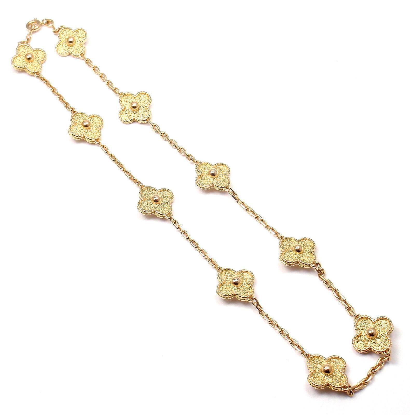 van cleef 10 motif necklace