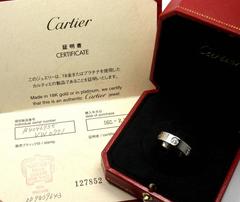 Cartier Diamond Love Platinum Band Ring