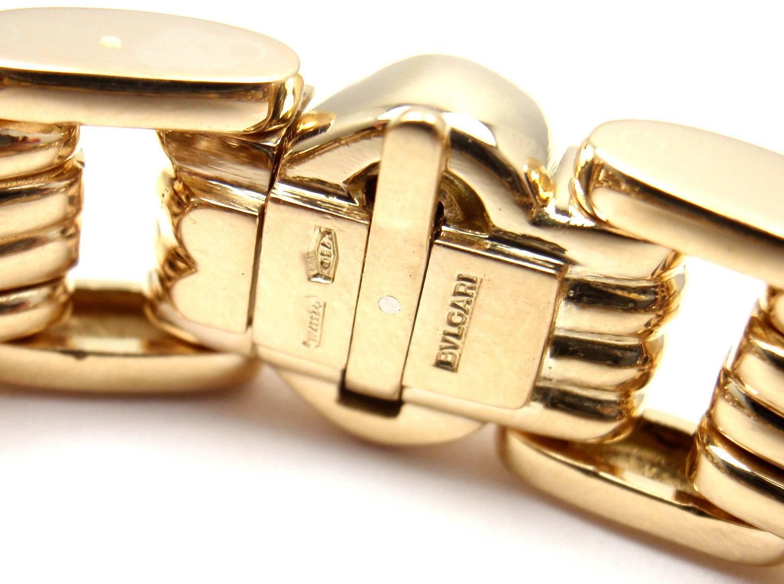 Bulgari Gold Link Bracelet 5