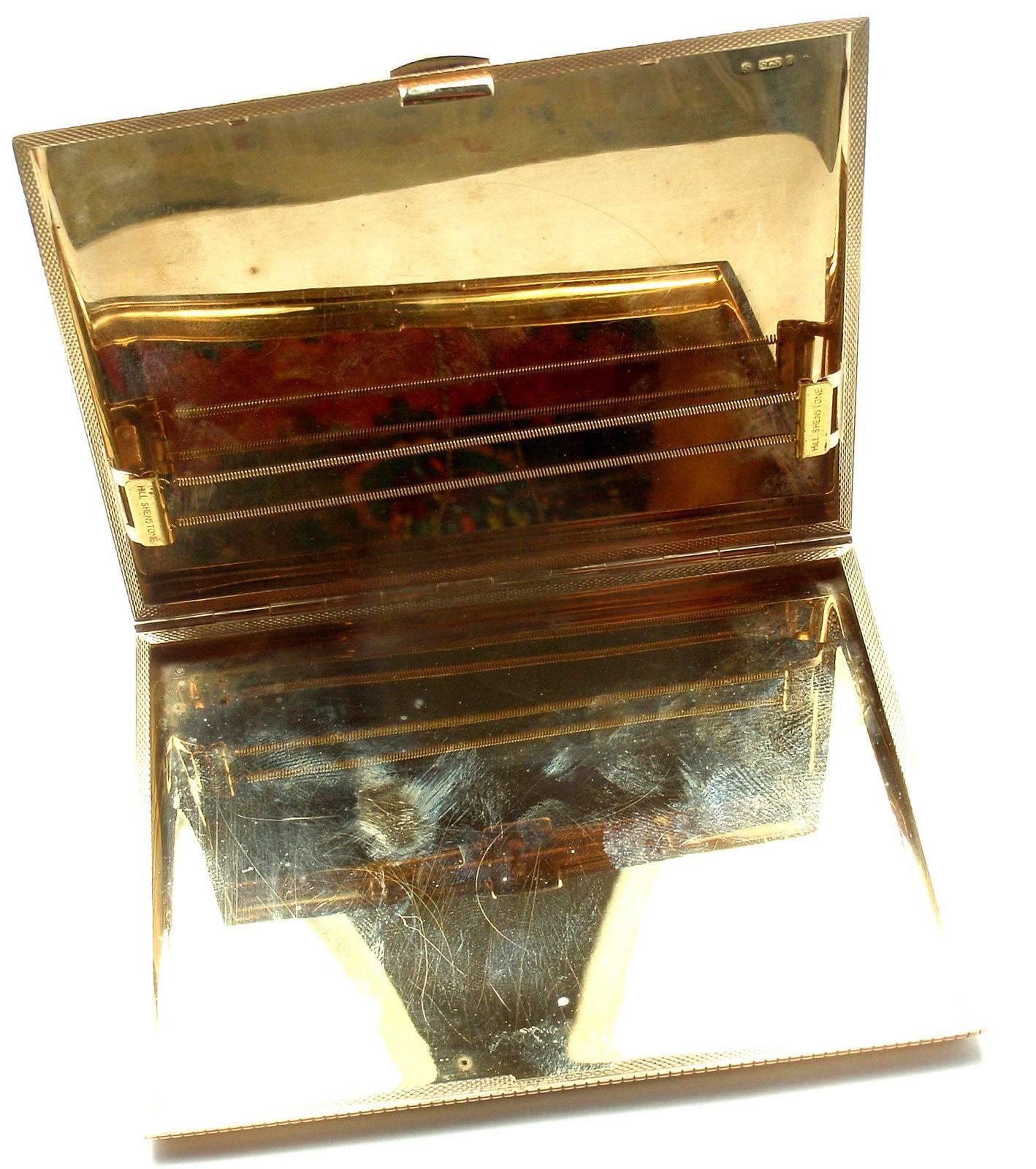 Antique English Gold Cigarette Holder Case In New Condition In Holland, PA