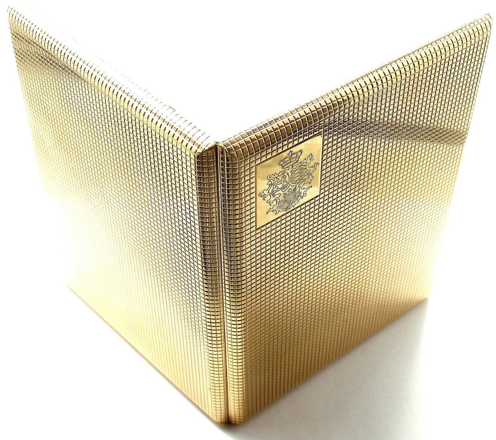 antique gold cigarette case