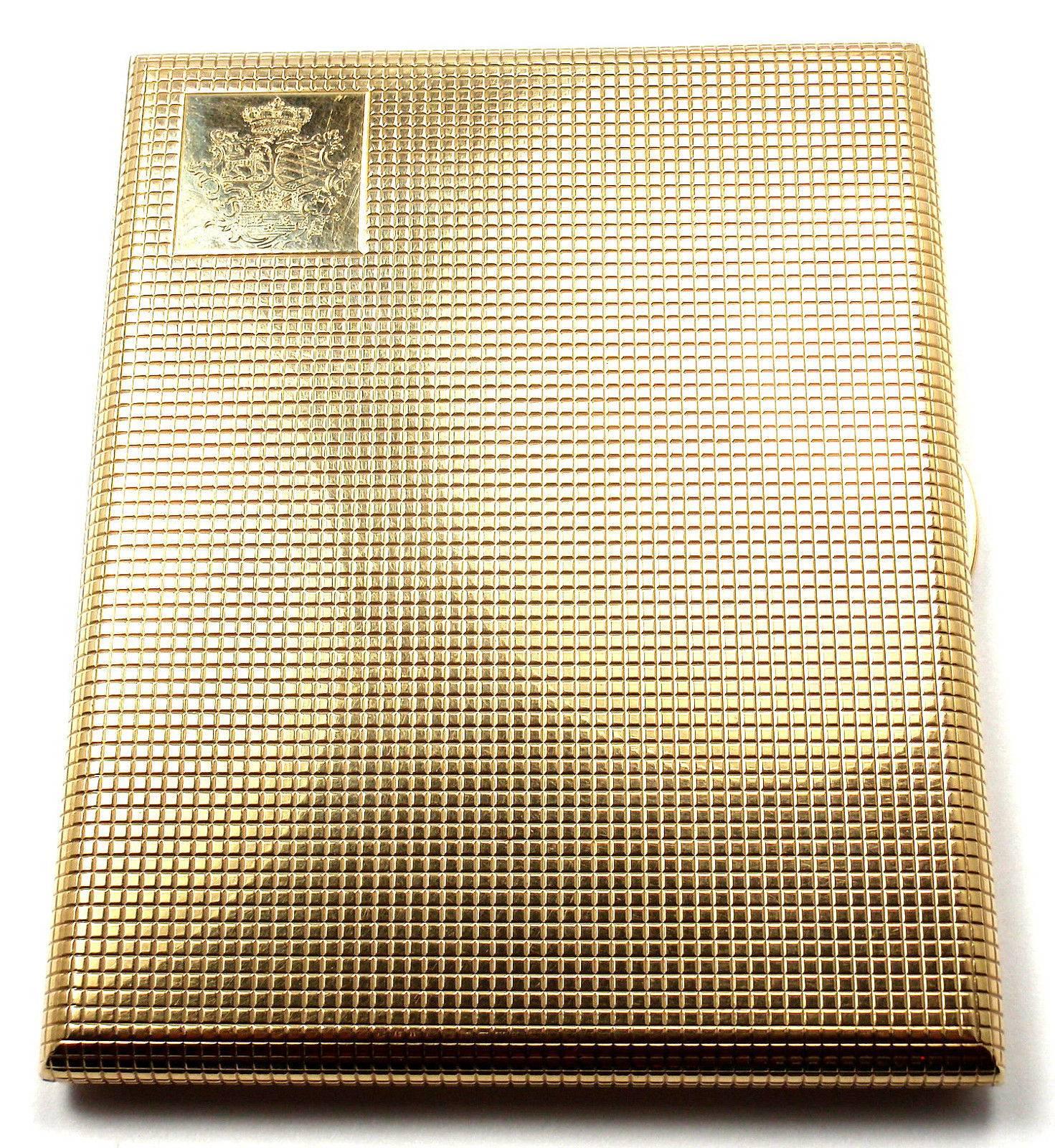 Antique English Gold Cigarette Holder Case 3