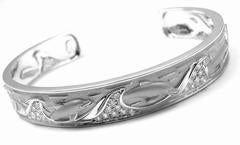 Carrera Y Carrera Diamond Gold Dolphin Cuff Bracelet