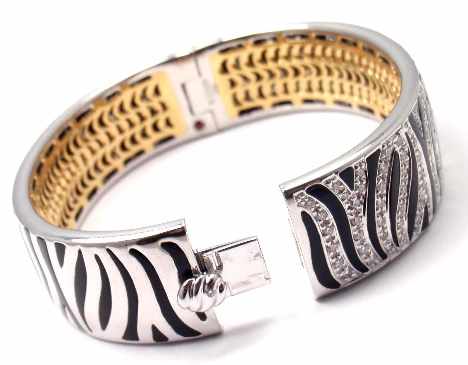zebra diamond bracelet