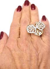 Cartier Caresse D'orchidees Diamond Large  Gold Ring