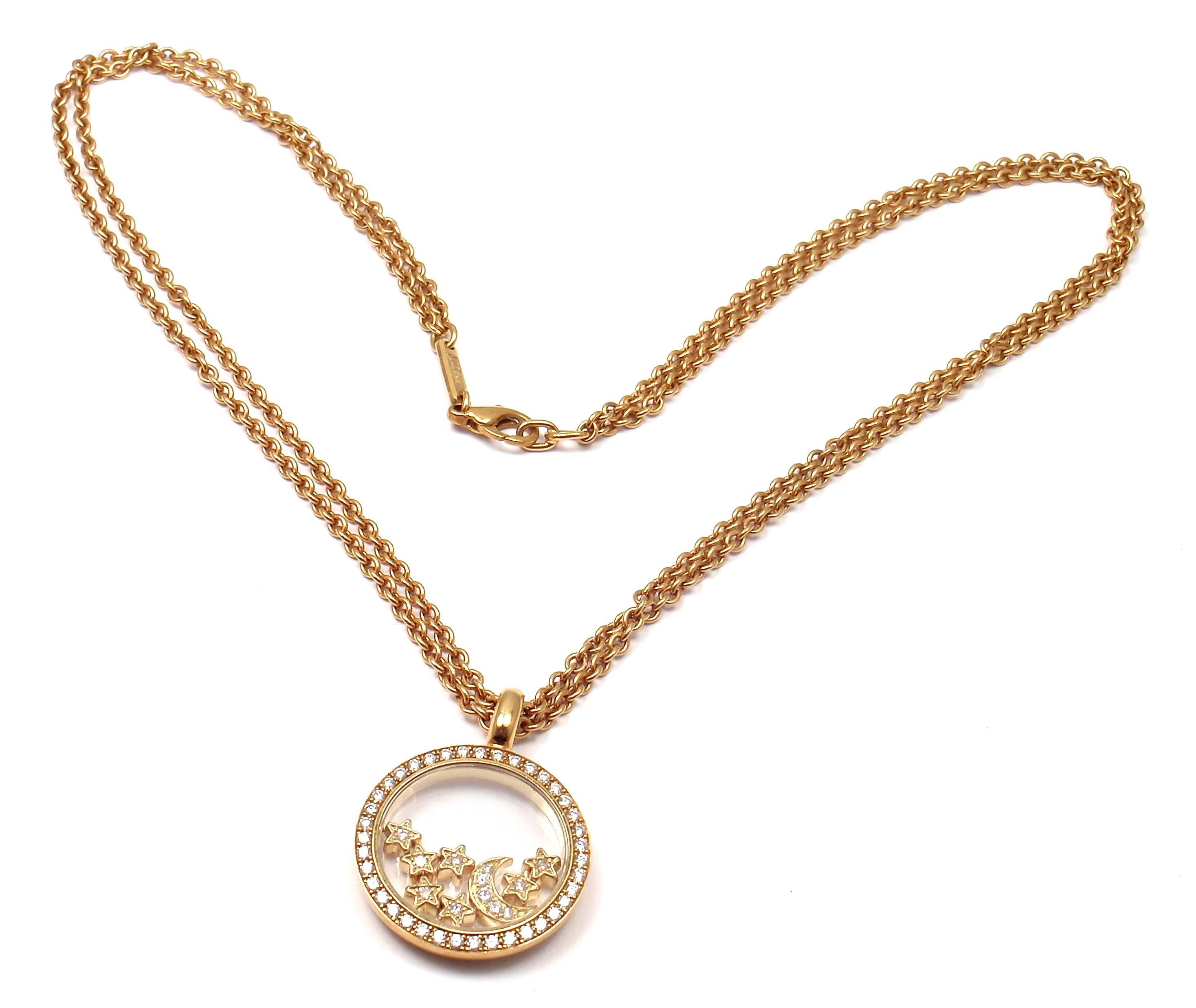 chopard sonne mond und sterne halskette mit anhänger