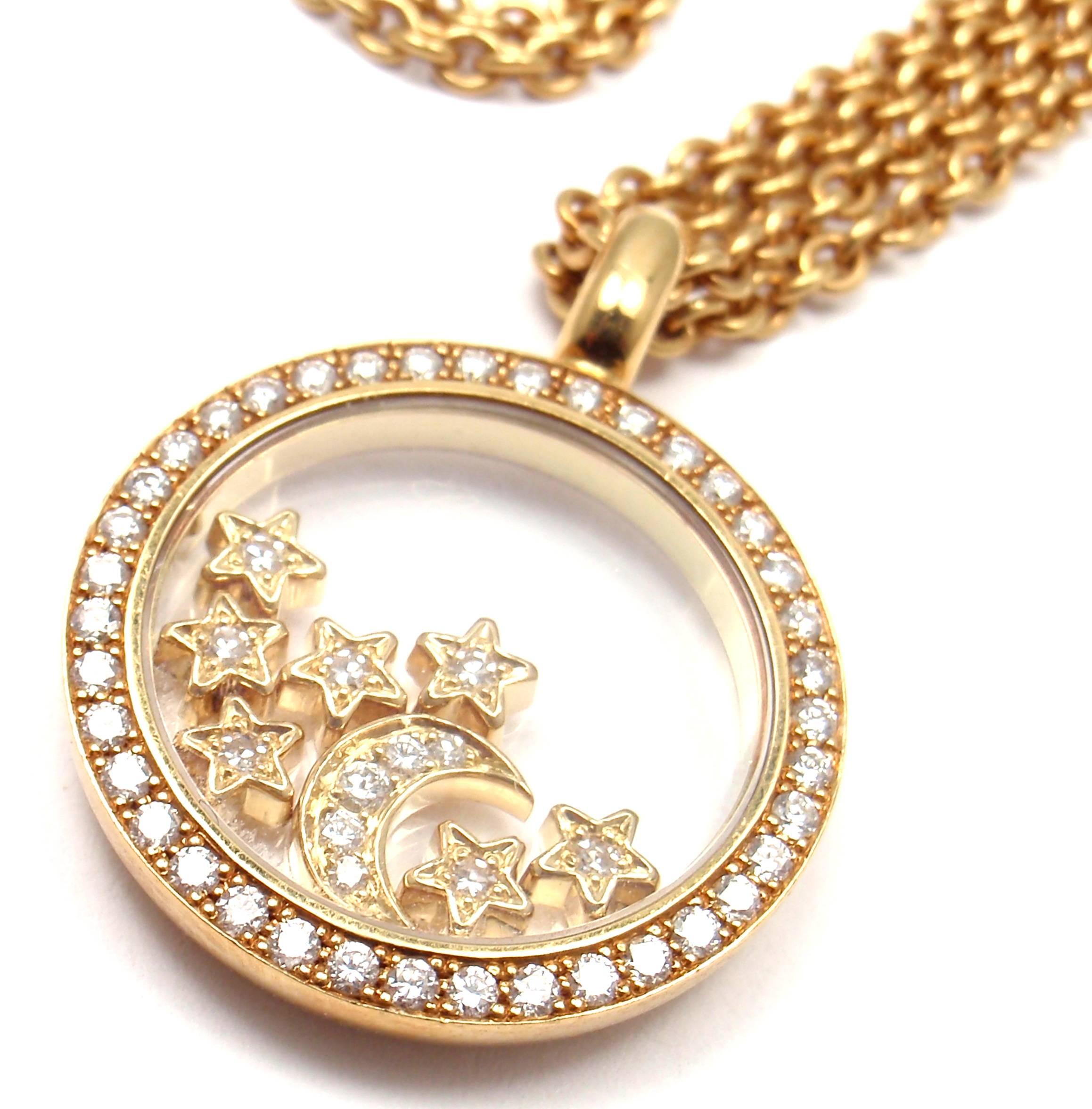 chopard moon and stars pendant