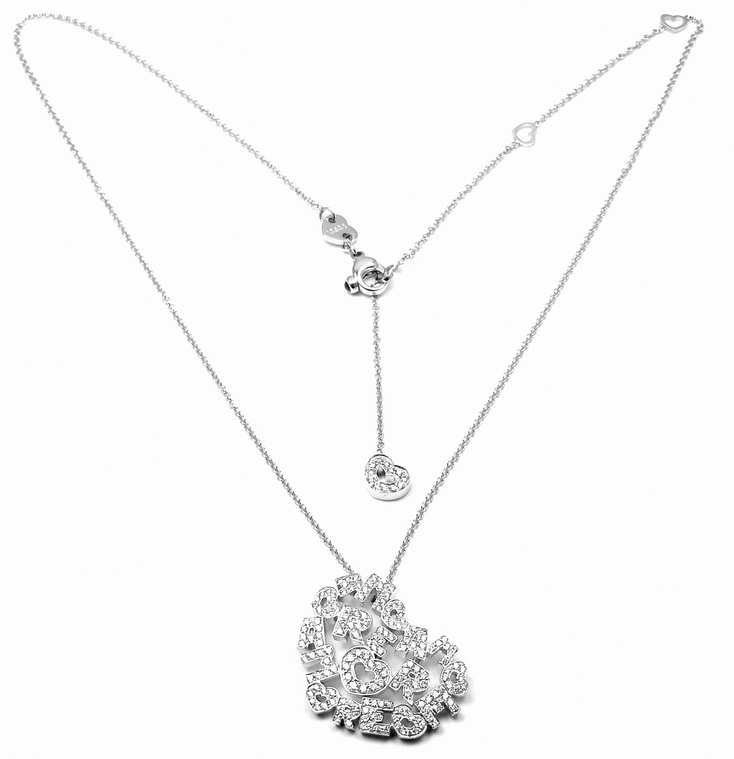 Pasquale Bruni Amore Diamond Gold Heart Shape Pendant Necklace 2