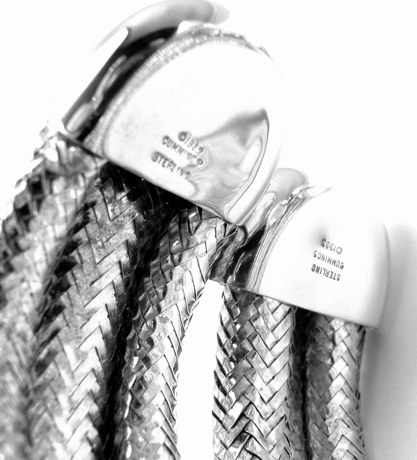 Angela Cummings Set Of Two Sterling Silver Woven Cuff Bracelets 1