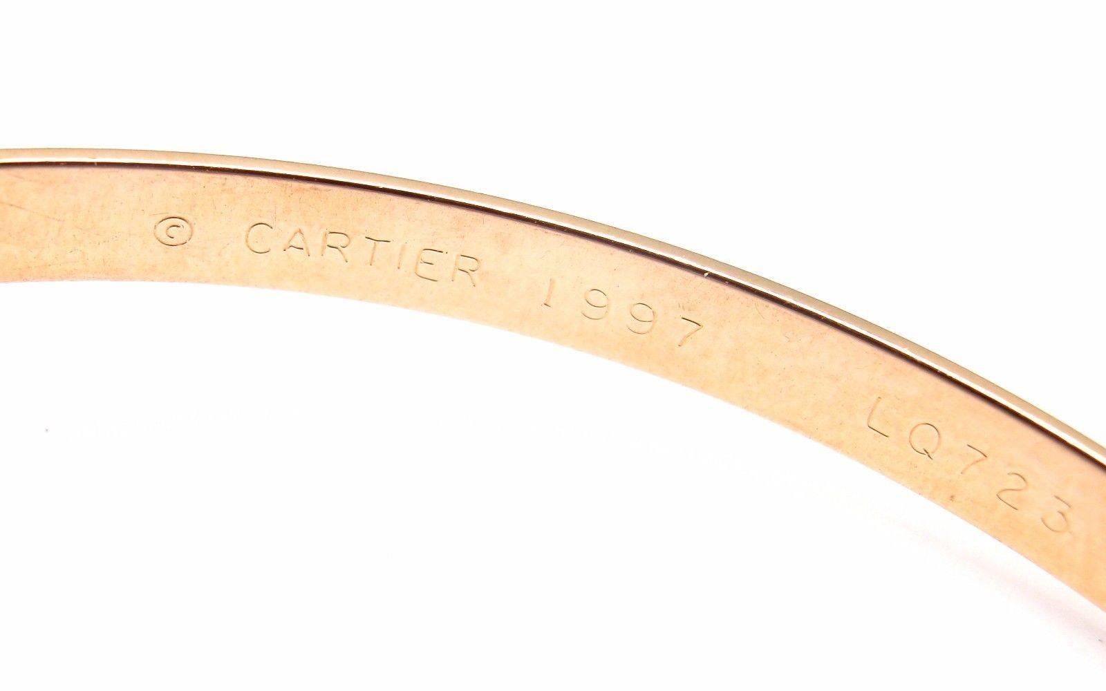Women's or Men's Cartier Trinity Rolling Tri-Colored Gold Bangle Bracelet